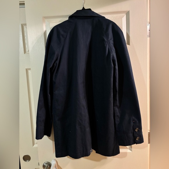 Native Youth Men's Navy Blue 100% Cotton Snap
Front Collared Trench Coat M NWT - Picture 6 of 6